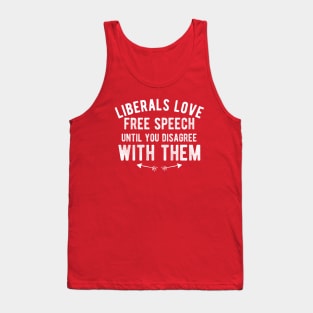 Anti Biden Anti Democrat Anti Liberal Funny Gifts - Funny Quote Grunge Tank Top